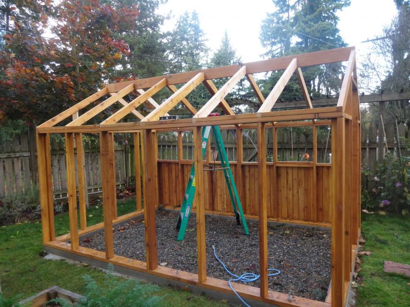 Roof all framed up