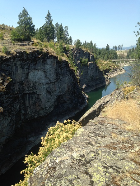 coeur d'alene, idaho, where our family friend lives, about 20 minutes south of the Canadian border,