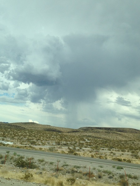 On the way to Las Vegas, monsoon season starting